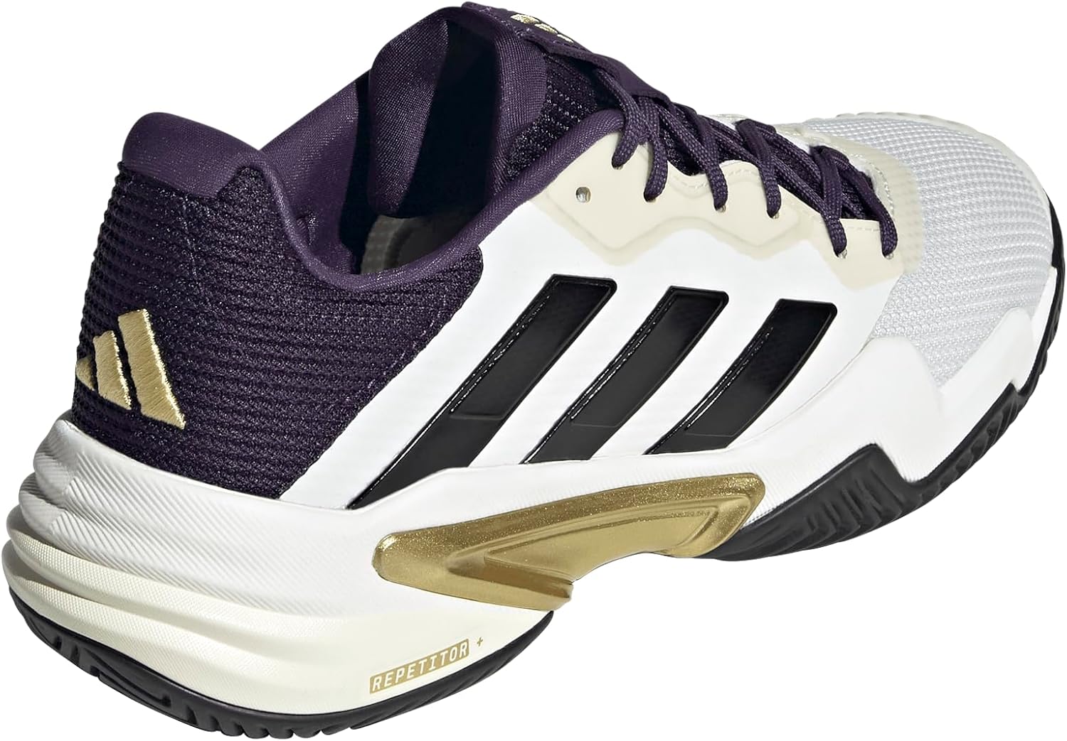 Мужские кроссовки Adidas Barricade 13, белый/черный — фото 3