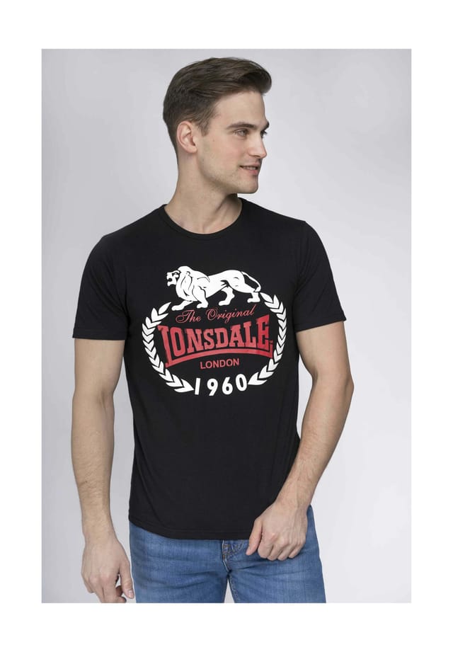

Футболка облегающая оригинал 1960 Lonsdale, черный