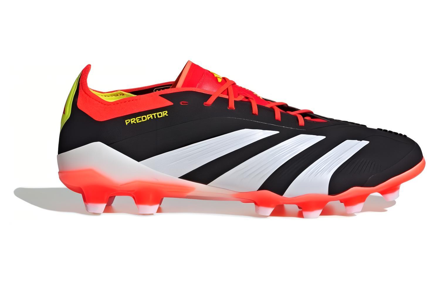 Adidas Predator Elite AG Бутсы с короткими резиновыми шипами HG унисекс черно-бело-красные — фото 2