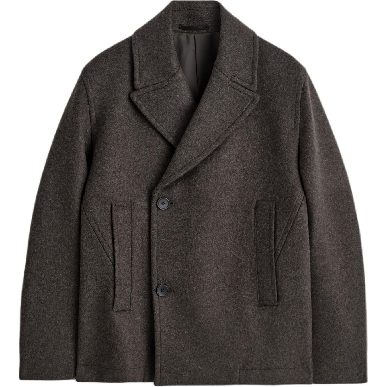 

COS Пальто мужское темно-коричневое