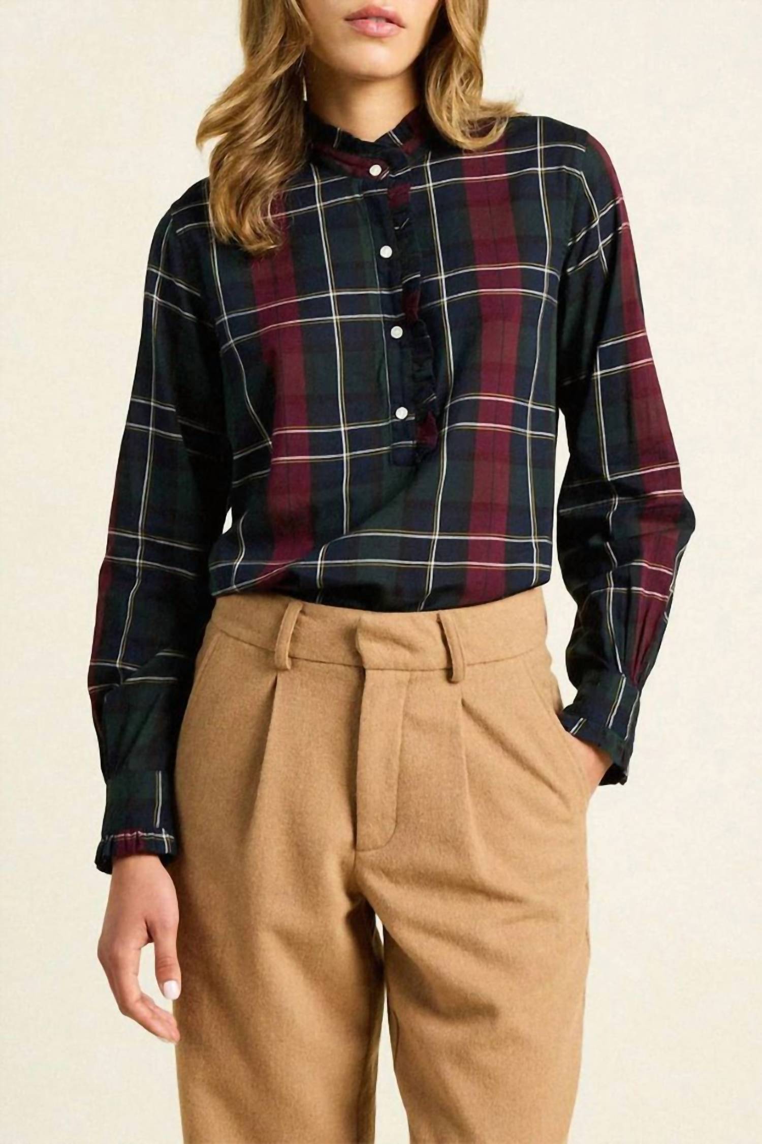 

Блуза Breezy в клетку Chalet TROVATA, цвет chalet plaid