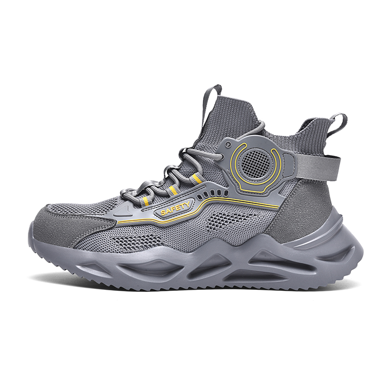 

Lin Feng Амортизирующие устойчивые к истиранию дышащие мидтопы унисекс серые, цвет Gray