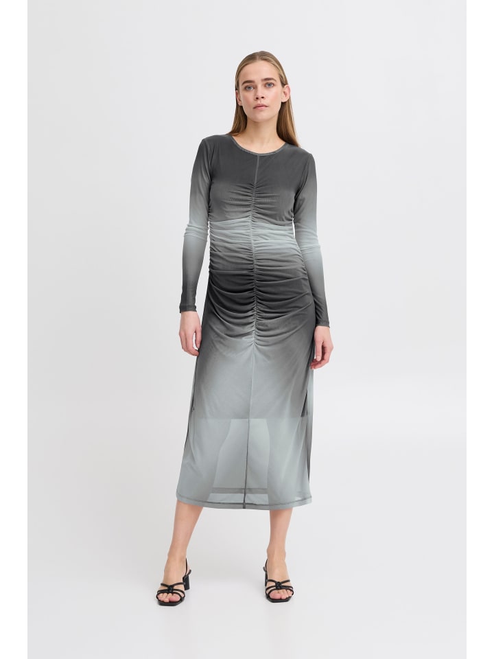 

Короткое платье ICHI Maxikleid, серый