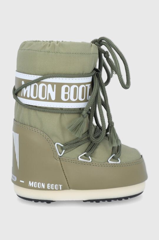 

Moon Boot - Классические детские зимние ботинки из нейлона, зеленый