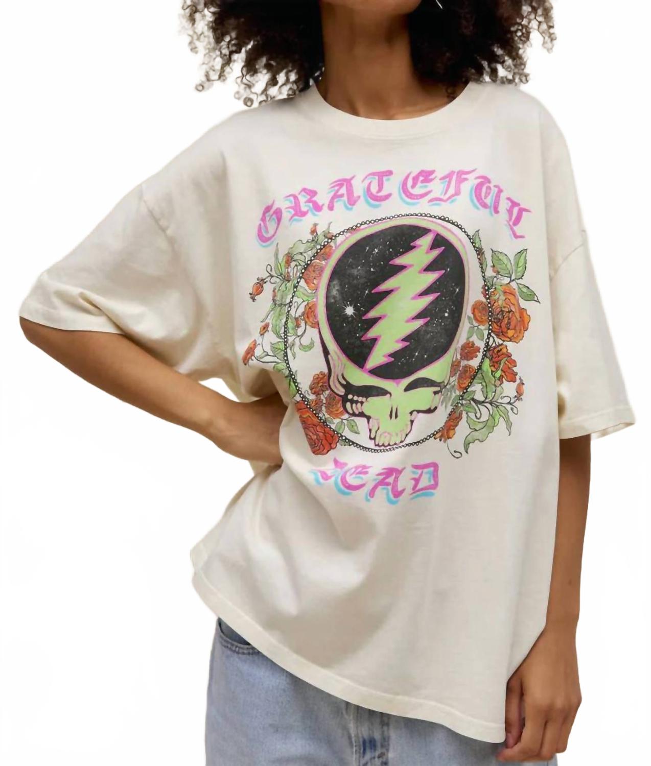 

Футболка Grateful Dead Space Your Face в винтажном стиле DAYDREAMER, stone vintage