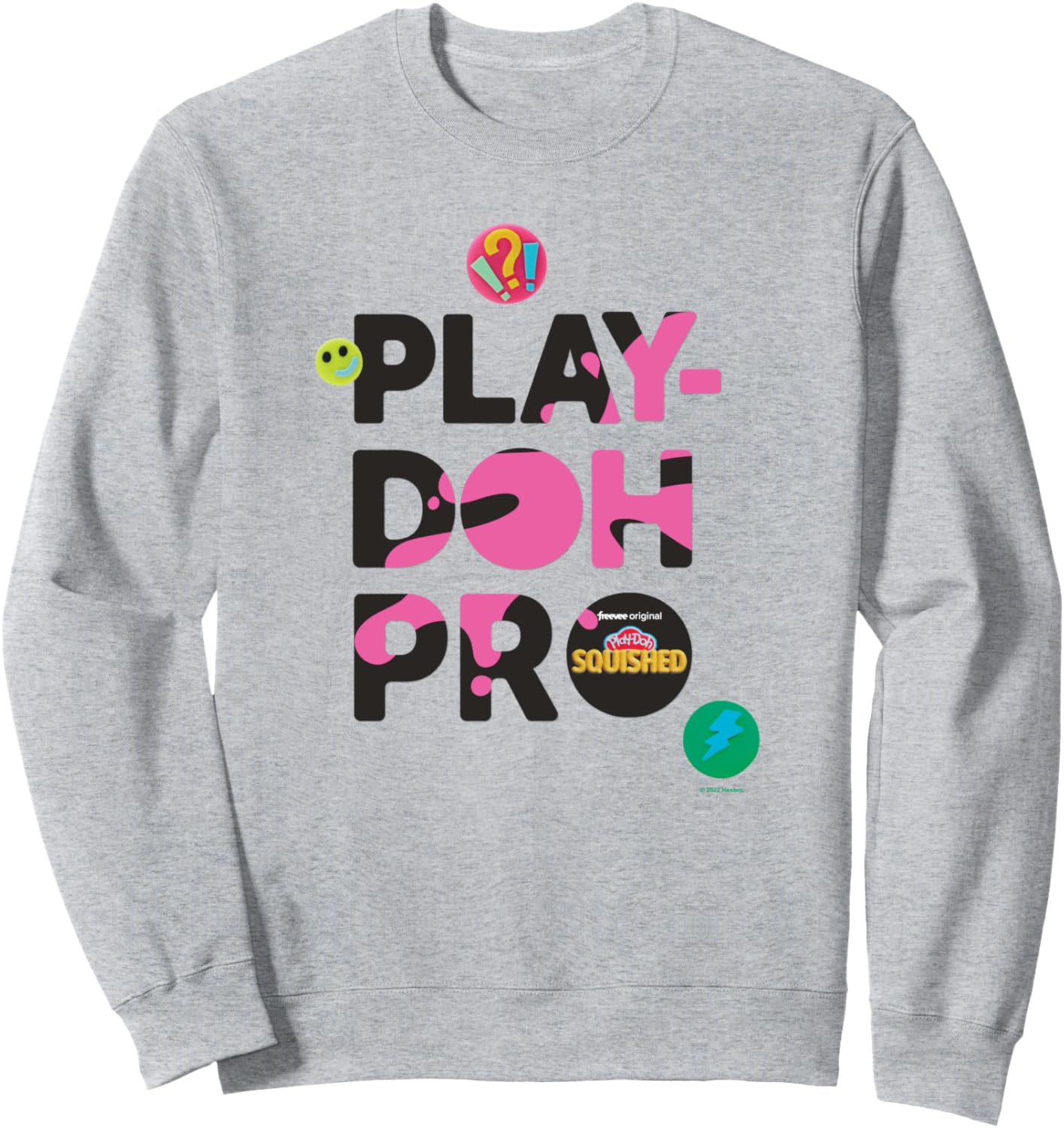 

Толстовка с логотипом Play-Doh Squished Pro Center Bold Filled Logo, серый