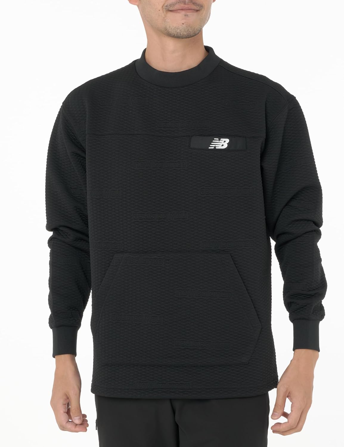 

Толстовка New Balance Golf с круглым вырезом (эластичная, поглощающая свет и выделяющая тепло) / Мужская / 012-4262004, черный