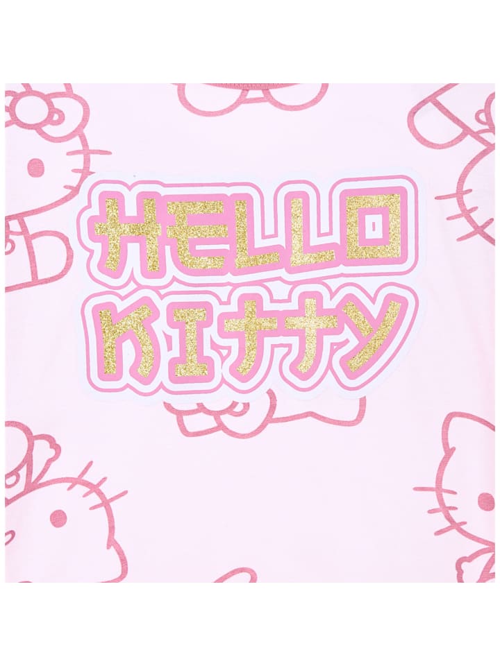 Рубашка Hello Kitty с длинными рукавами и блестками розового цвета Hello Kitty — фото 2