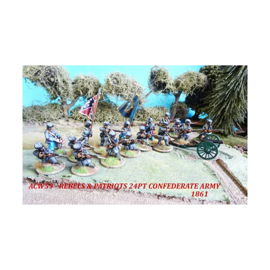 

Повстанцы и патриоты - 24-точечная армия Конфедерации, 1861 г., American Civil War - Confederate Army (28mm)