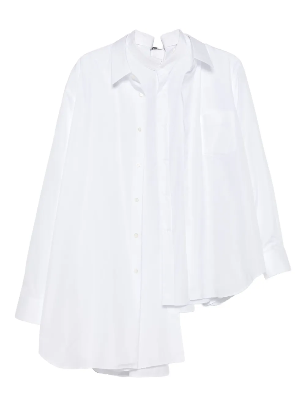 

Рубашка асимметричного кроя COMME DES GARCONS, белый