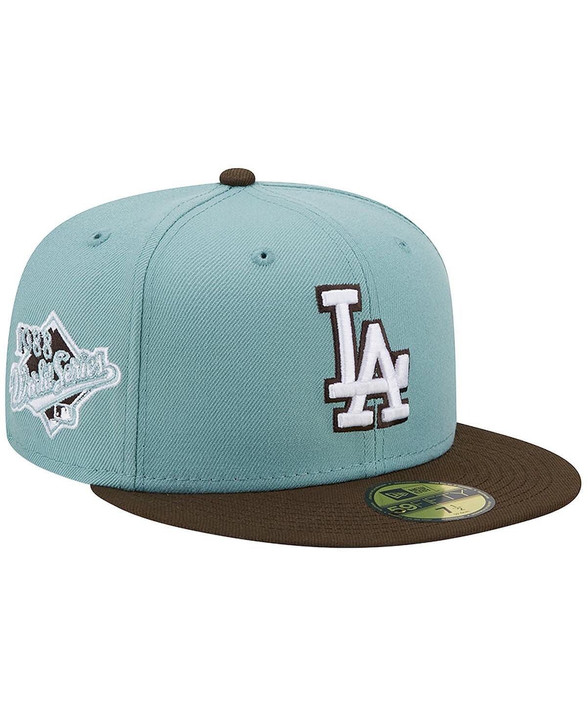 

Мужская светло-голубая, коричневая бейсболка Los Angeles Dodgers 1988 World Series Beach Kiss 59FIFTY. New Era