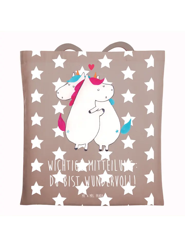 

Сумка для переноски Mr & Mrs Panda Einhorn Mitteilung, пастельно-коричневый