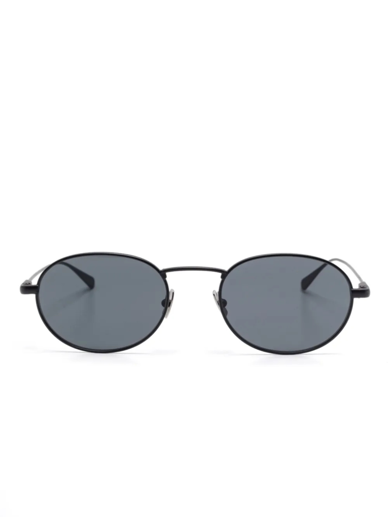 

Солнцезащитные очки в овальной оправе Saint Laurent Eyewear, черный