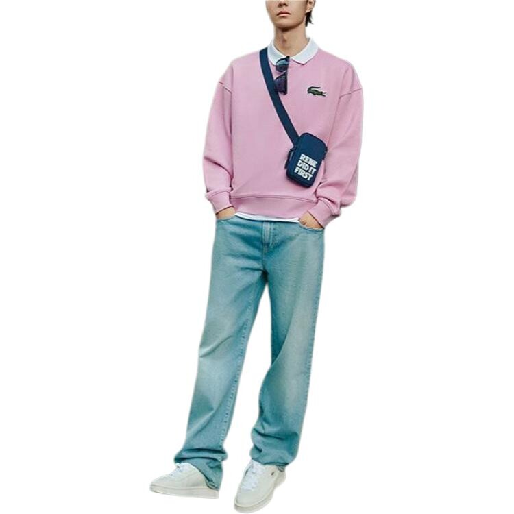 Джинсы Lacoste прямого кроя со средней посадкой, темно-синий — фото 4