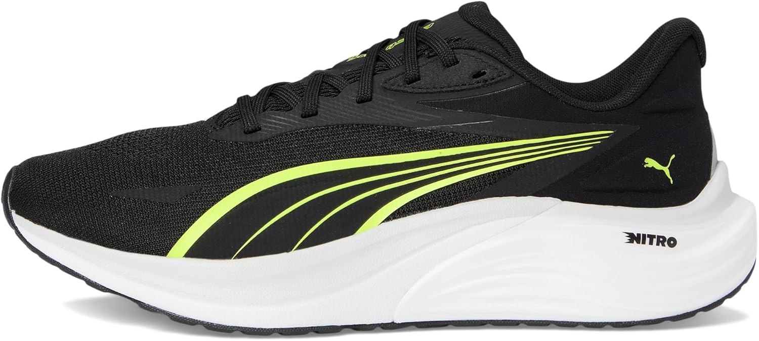 Мужские беговые кроссовки Puma Electrify Nitro 4, черный/желтый/серый — фото 4