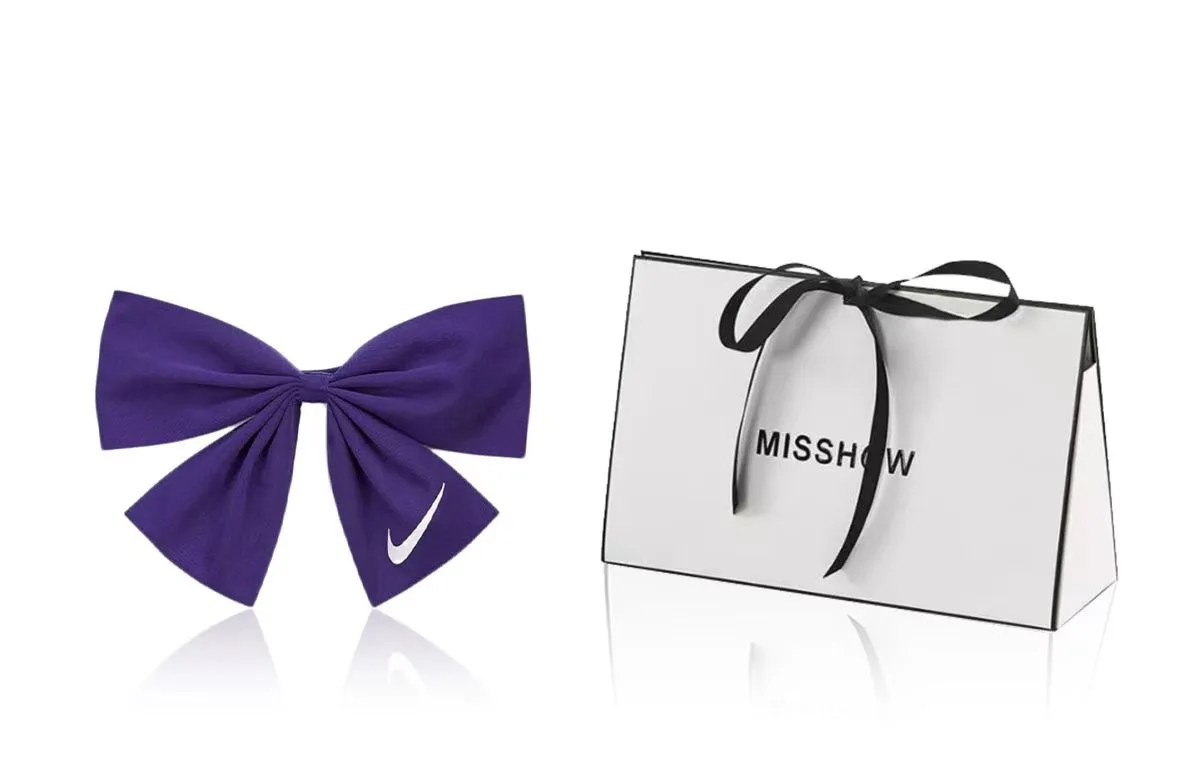 Женские заколки для волос Nike, 2# Purple Bowknot+Premium Towel Bear+Present Box — фото 4