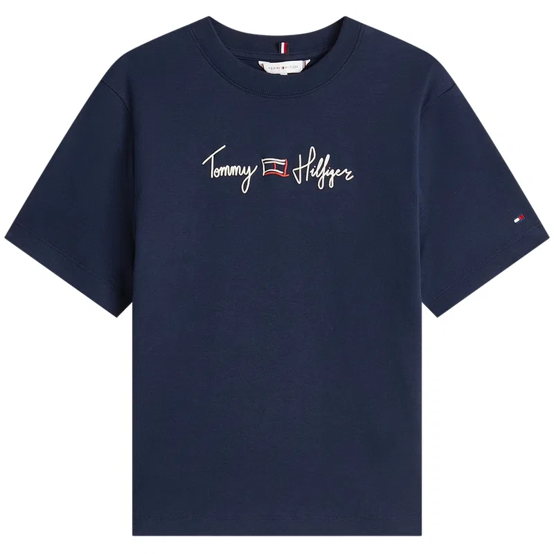 Футболка женская с круглым вырезом Tommy Hilfiger, Light Pink TPG — фото 3