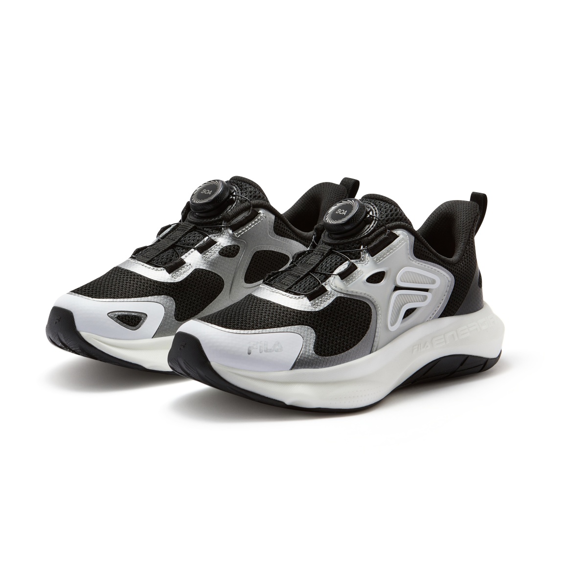 FILA KIDS Легкие амортизирующие кроссовки Performance FPH Low Top для детей Black/Space Silver — фото 4