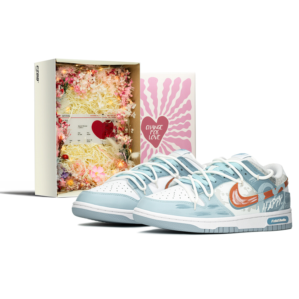 

Кроссовки Nike Dunk Skateboarding Shoes Men Low-top White/Cosmic Clay/Dusty Cactus, оранжевый