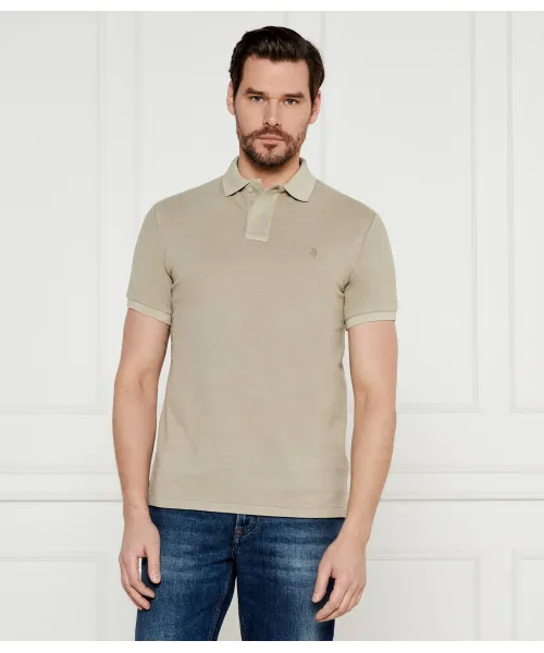 

Футболка поло Slim fit Polo Ralph Lauren, бежевый