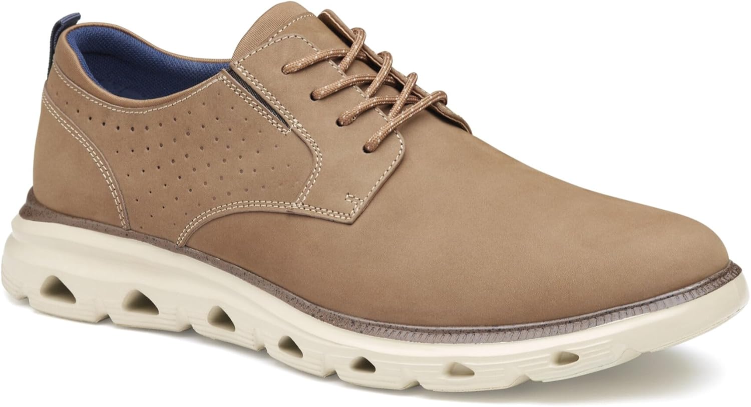 

Мужские повседневные туфли Johnston Murphy Jenkins с простым носком Johnston & Murphy, Taupe Nubuck