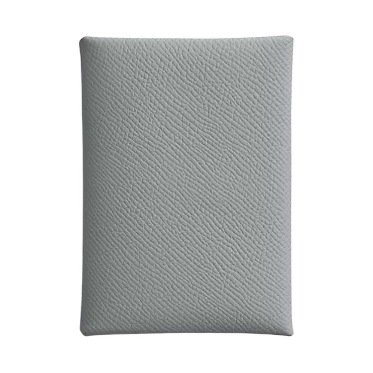

HERMES Картхолдер Calvi Duo Epsom Calfskin для женщин, серый
