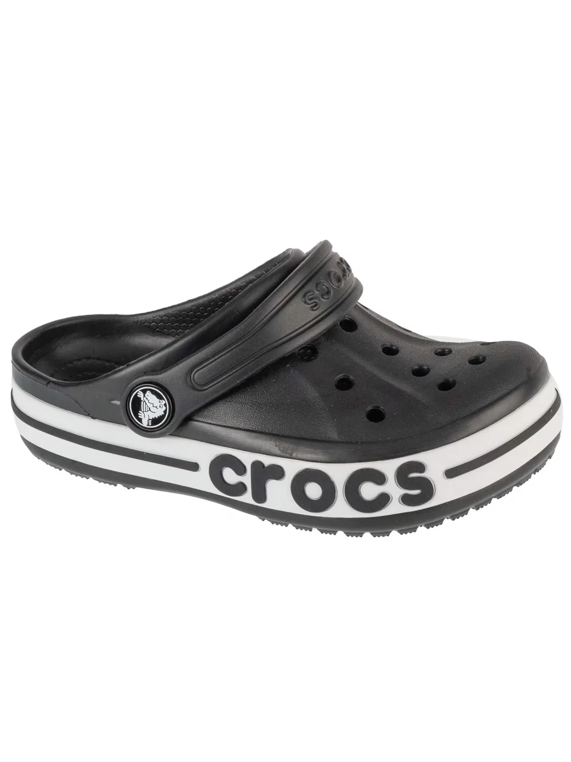 Детские сандалии Crocs Bayaband Kids Clog черного цвета