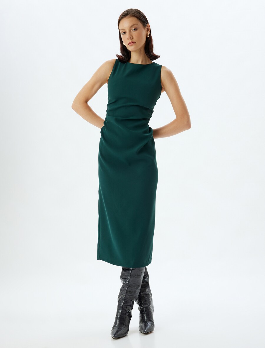 

Платье миди Koton Dress, изумрудный
