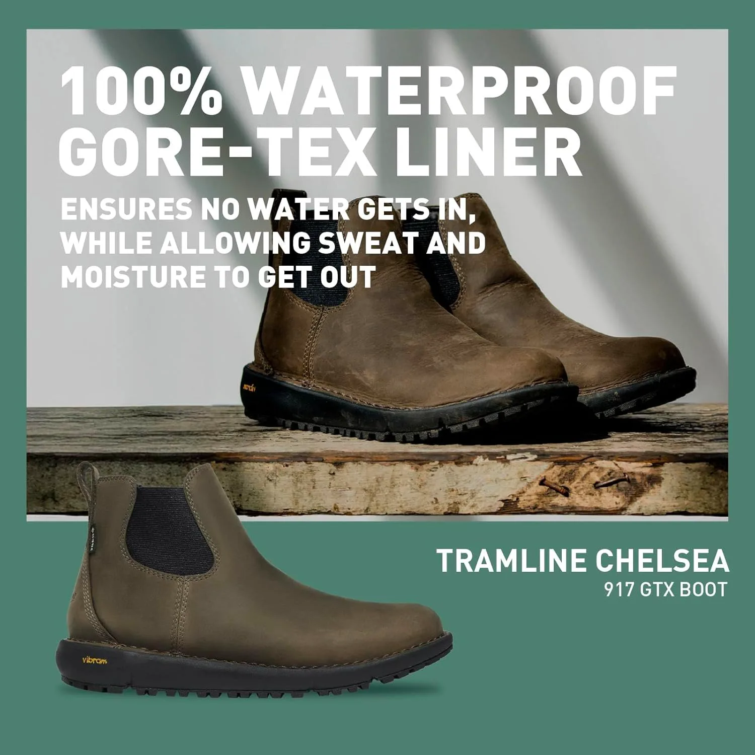 Ботинки Danner mens Tramline Chelsea 917, коричневый — фото 2