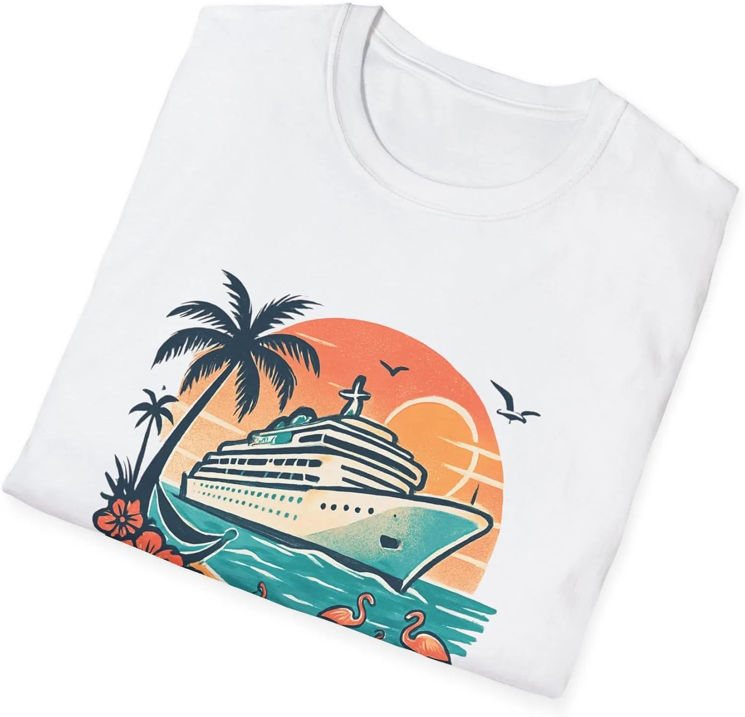 Футболка Caribbean Cruise, майка Vacation Tee, летняя одежда, подарок для путешествий, футболка для любителей круизов, тропический морской стиль GENERIC, белый — фото 4