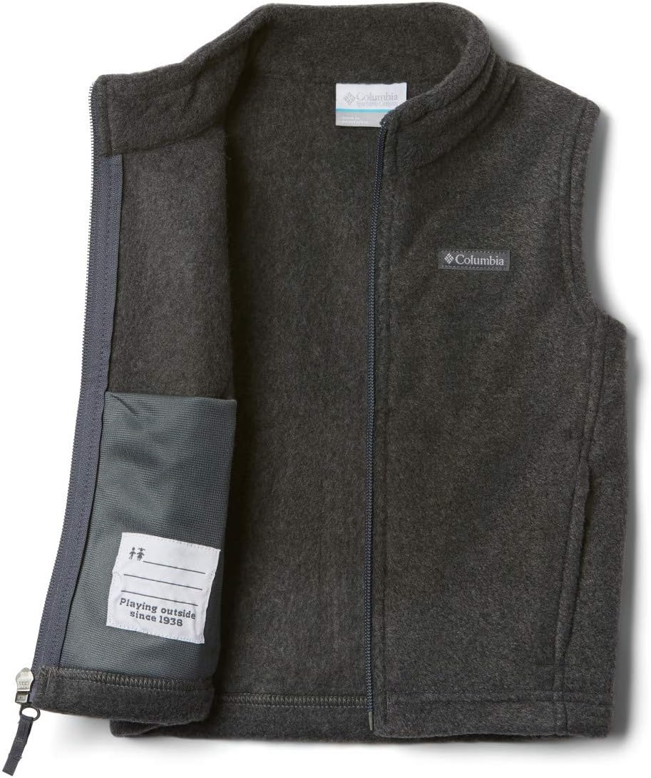 Жилет Columbia Boys Steens Mountain Fleece, Charcoal Heather — фото 4