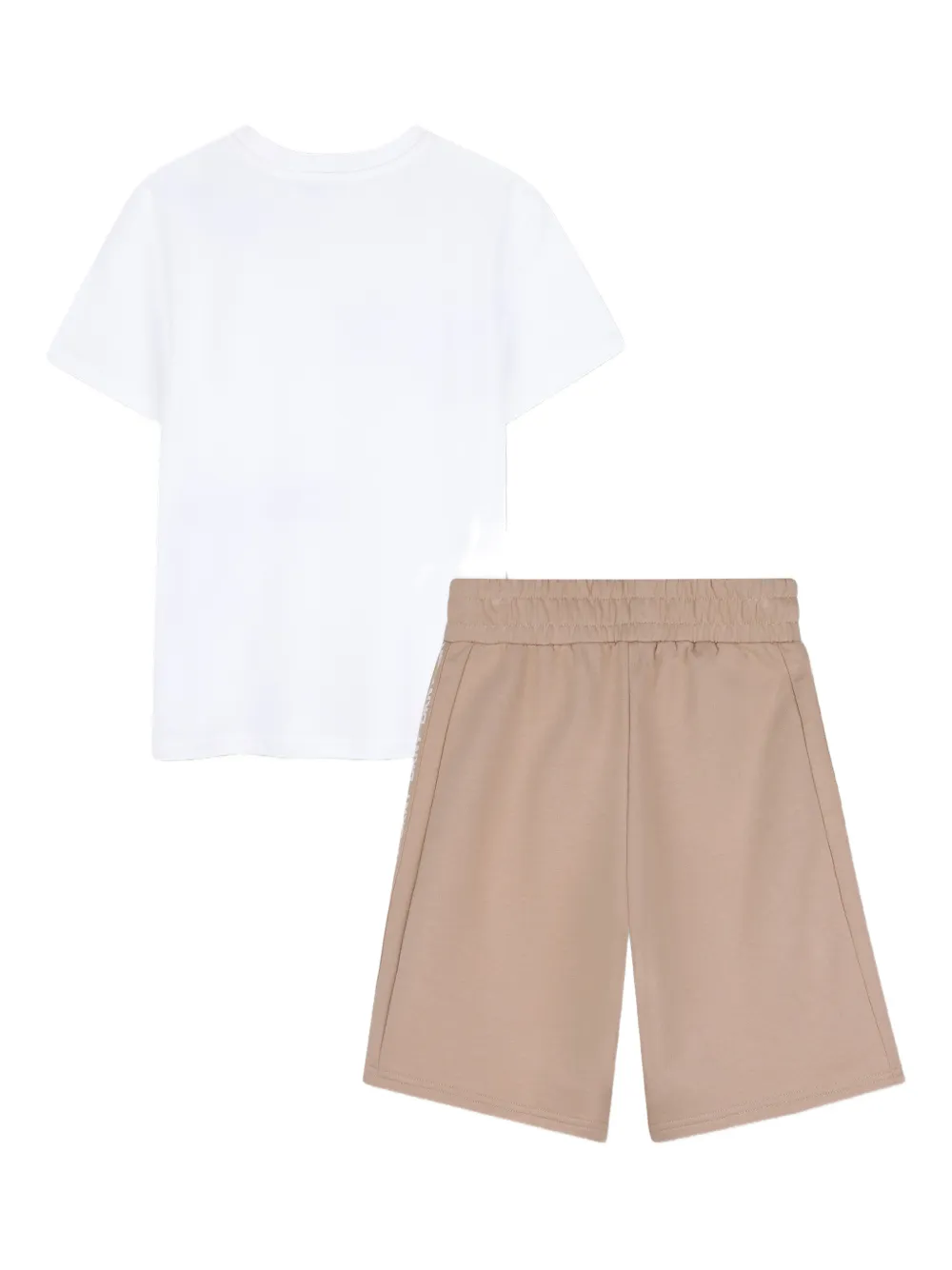 Комплект из Футболка и шортов с логотипом Dkny Kids, белый — фото 2