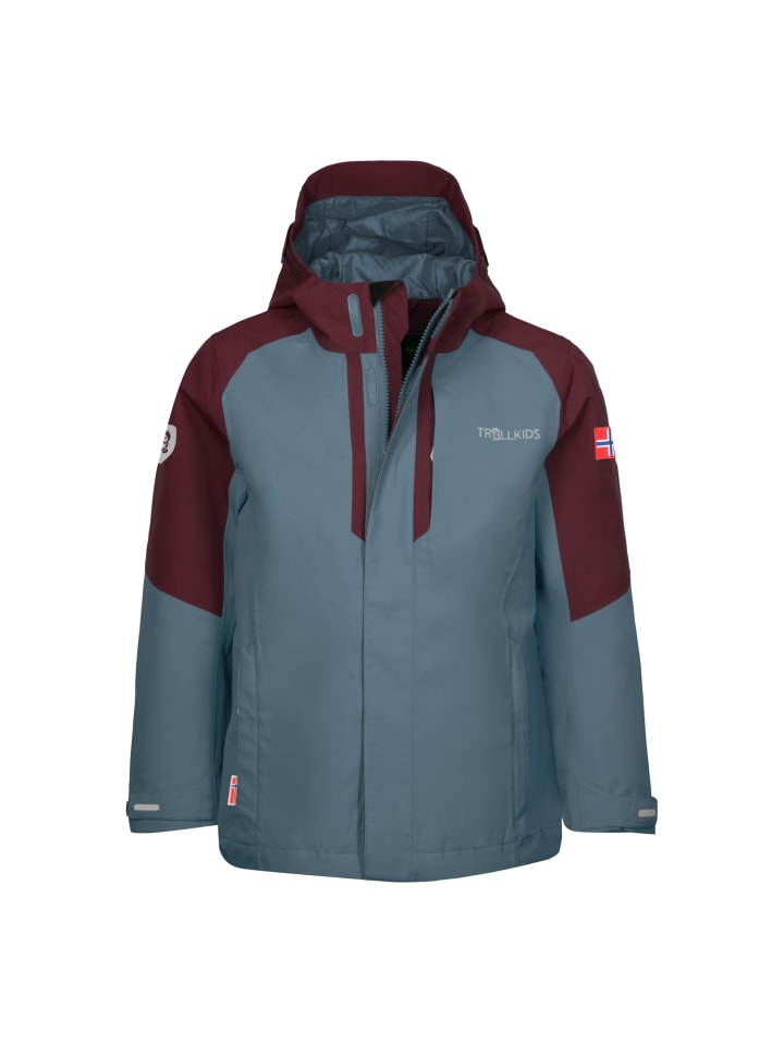 

Trollkids Куртка 3 в 1 Skanden каштанового цвета