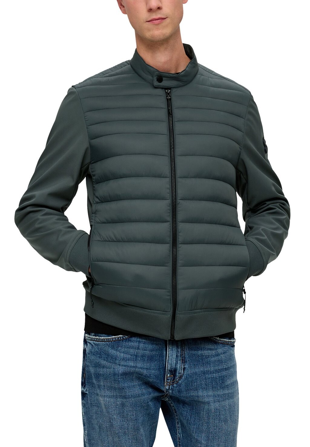 

Зимняя куртка VESTE SOFTSHELL EN MÉLANGE DE MATIÈRES s.Oliver, хаки