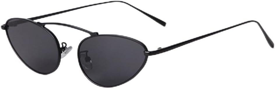 

Модные металлические овальные солнцезащитные очки для женщин, персонализированные солнцезащитные очки «кошачий глаз» для мужчин, очки с защитой от УФ-излучения UV400 UJNHGQ, C2