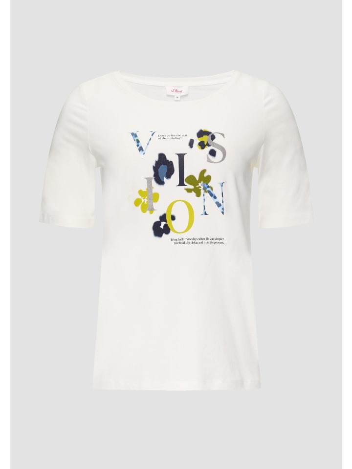 

Футболка в цвете 02E1_ecru s.Oliver, Бежевый, Футболка в цвете 02E1_ecru s.Oliver