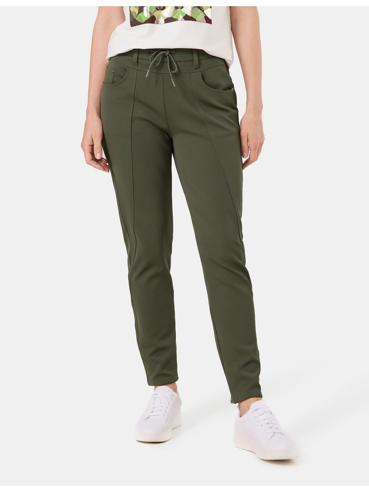 

Тканевые брюки Gerry Weber Hose Freizeit verkürzt, цвет Forest