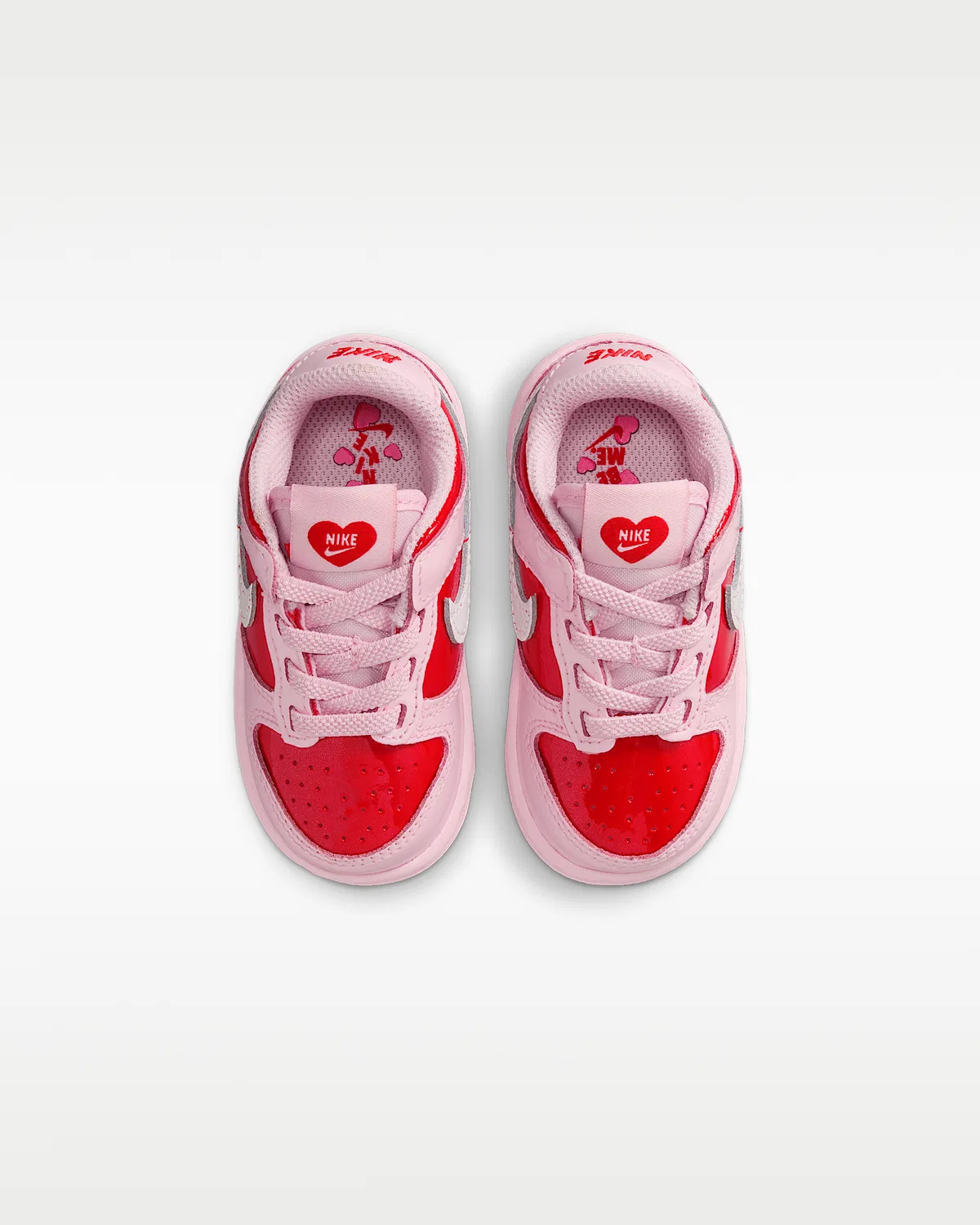 Кроссовки Nike Dunk Low для малышей, Pink Foam/Light Crimson/Summit White — фото 4
