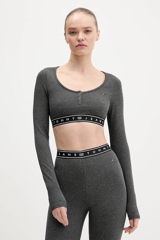 

Лонгслив Tommy Jeans, серый