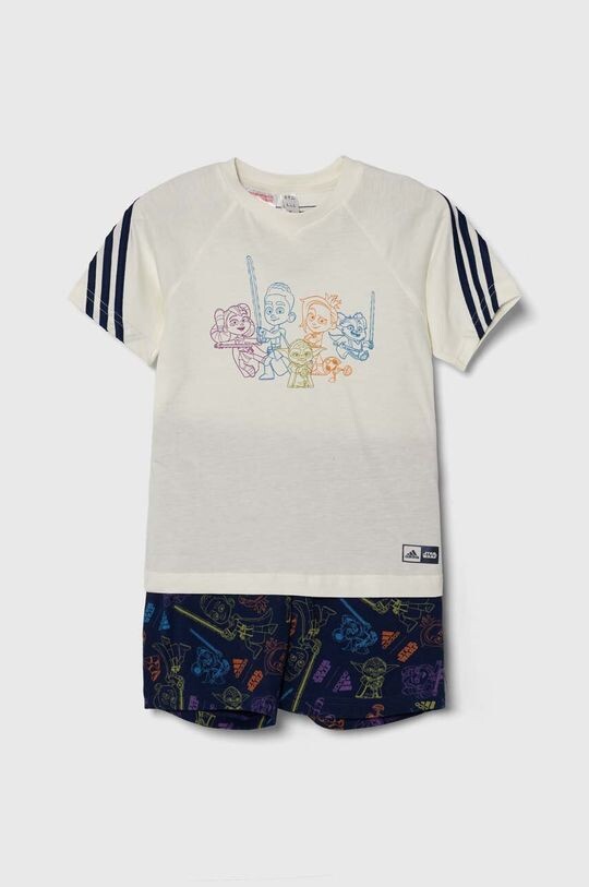 

Детский хлопковый комплект adidas, бежевый