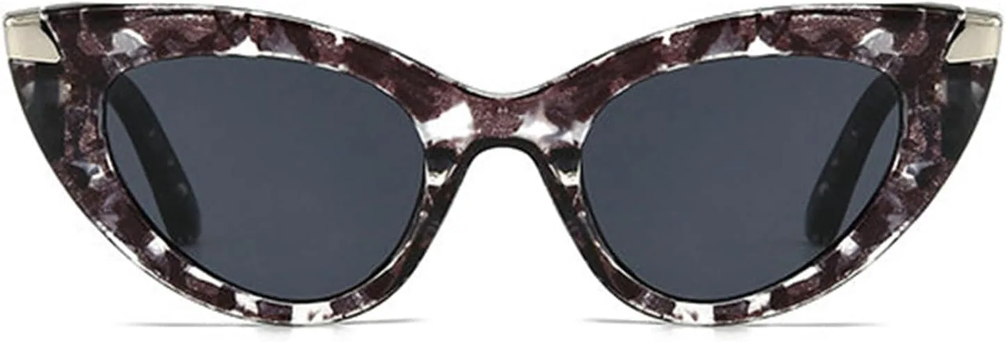 

Солнцезащитные очки Willochra «Кошачий глаз» с металлическим декором для женщин, модные, классические, с защитой UV400, треугольная оправа, модель F27, Flower