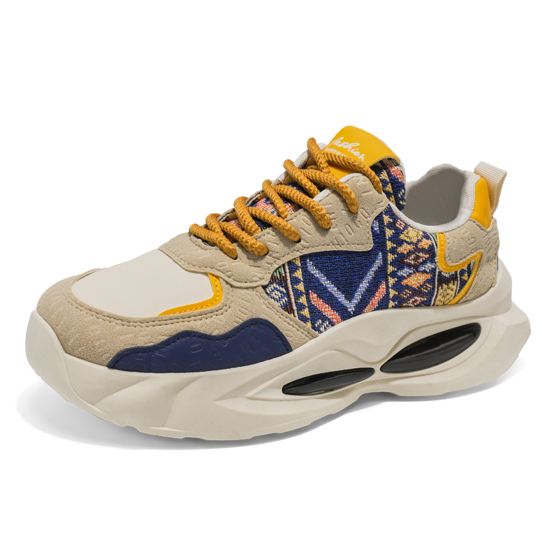 

King Jinmai Мужские низкие кеды бежевые, цвет Beige