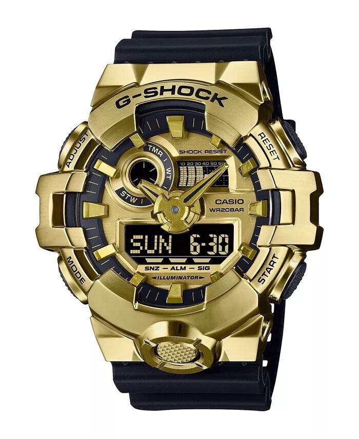 

Мужские японские кварцевые часы из черной смолы, 53,4 мм, GM700G-9A G-Shock, черный