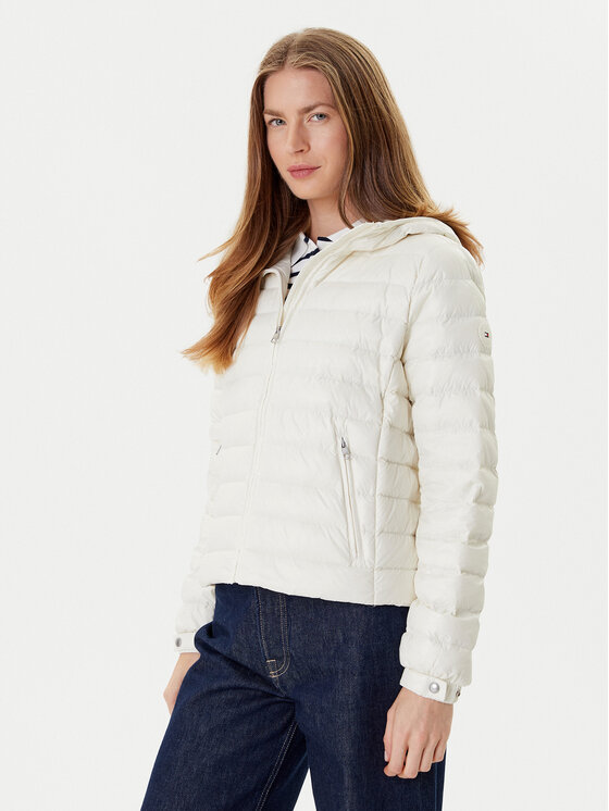 

Пуховик regular fit WW0WW46788 Tommy Hilfiger, экрю, Белый, Пуховик regular fit WW0WW46788 Tommy Hilfiger, экрю