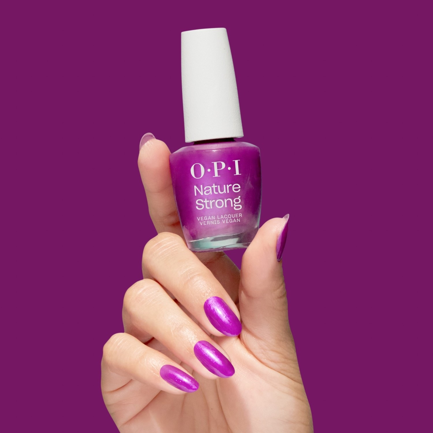 Лак для ногтей nature strong vegan Opi, nat022 - nat - thistle make you bloom, объем 15 мл — фото 4