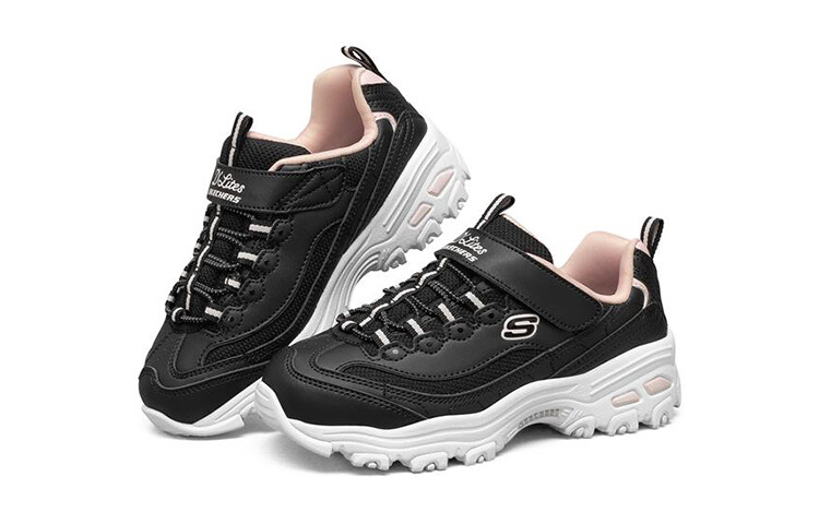 Кроссовки Skechers Kids Lifestyle Shoes Kids Low-top Black/Pink — фото 3
