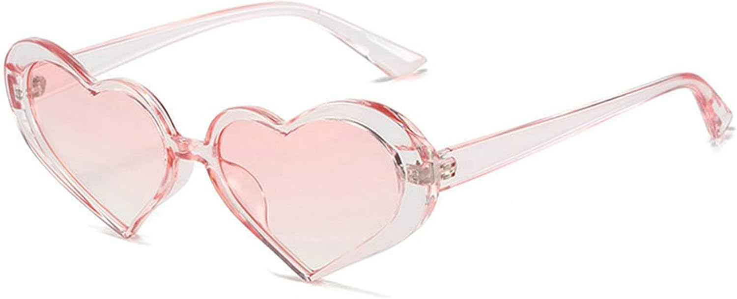 

Солнцезащитные очки Willochra в форме сердца, маленькая оправа, яркие цвета, целые очки в форме сердца, красочные праздничные солнцезащитные очки для женщин, защита от ультрафиолета UV400, Pink