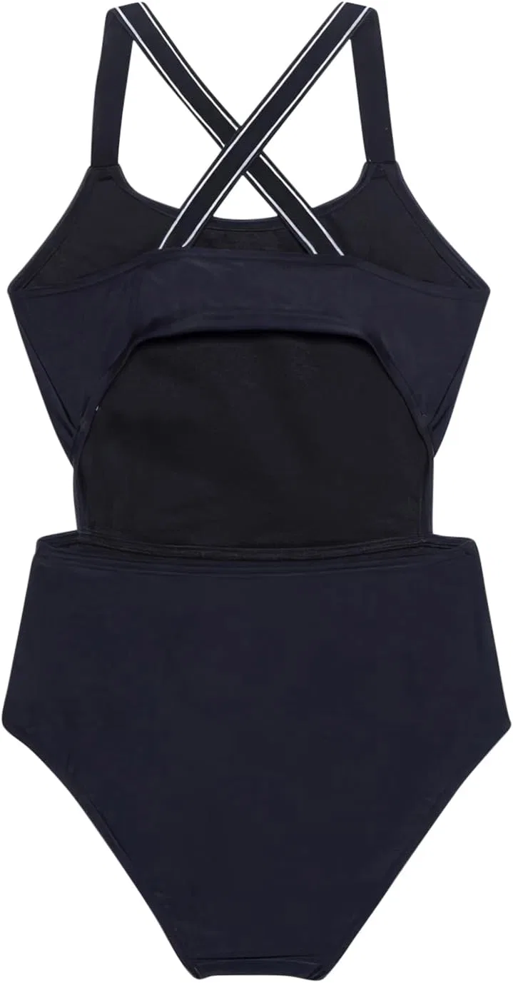 Детский слитный купальник Gottex для девочек Gottex Kids Toddler and Little Girls с сердечками, черный, разноцветный — фото 2