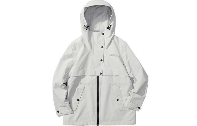 

JACK WOLFSKIN Женская ветровка для походов, Moon White/6315