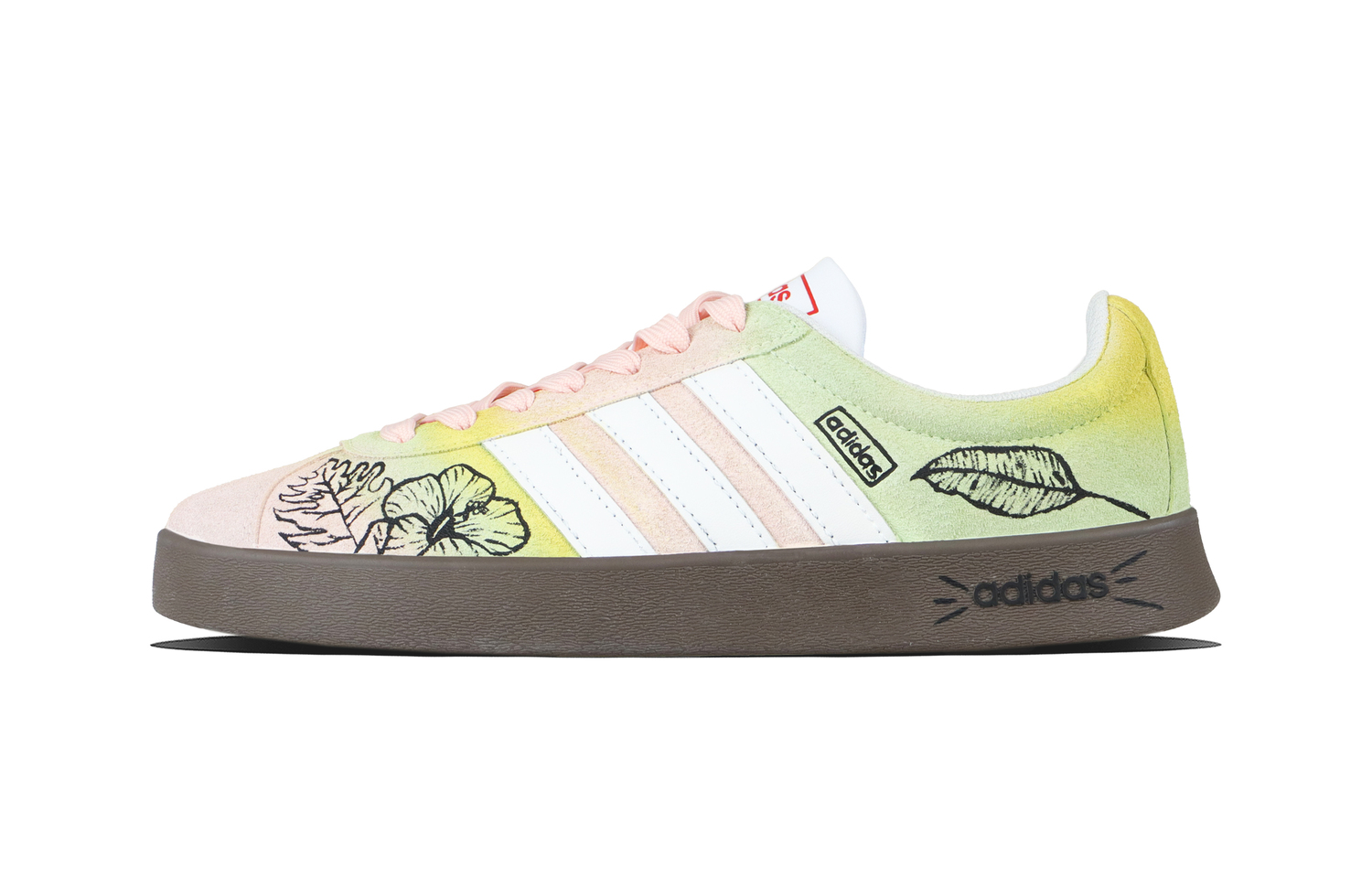 

Adidas ВЛ Корт 2.0 Спринг Стролл амортизирующие износостойкие лоу-топ скейтбордские кроссовки унисекс желто-зеленые, цвет Green